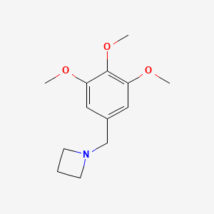 molecular formula C13H19NO3 B13685617 1-(3,4,5-Trimethoxybenzyl)azetidine 