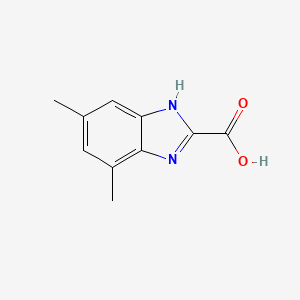 molecular formula C10H10N2O2 B13685628 4,6-Dimethylbenzimidazole-2-carboxylic Acid 