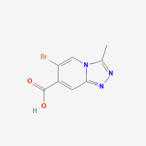 6-Bromo-3-methyl-[1,2,4]triazolo[4,3-a]pyridine-7-carboxylic acid