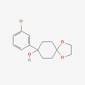 8-(3-Bromophenyl)-1,4-dioxaspiro[4.5]decan-8-ol