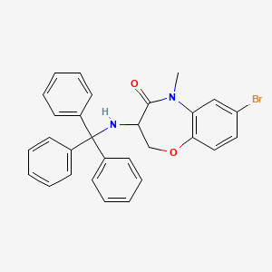 7-Bromo-5-methyl-3-(tritylamino)-2,3-dihydro-1,5-benzoxazepin-4-one