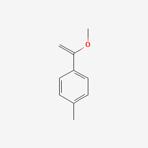 molecular formula C10H12O B13685716 1-(1-Methoxyethenyl)-4-methylbenzene CAS No. 51440-57-4