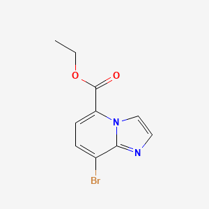 molecular formula C10H9BrN2O2 B13685766 Ethyl 8-bromoimidazo[1,2-A]pyridine-5-carboxylate 