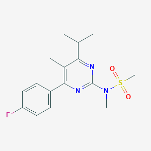 B136858 N-[4-(4-Fluorophenyl)-5-methyl-6-(1-methylethyl)-2-pyrimidinyl]-N-methylmethanesulfonamide CAS No. 953776-62-0