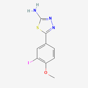 2-Amino-5-(3-iodo-4-methoxyphenyl)-1,3,4-thiadiazole