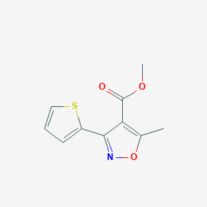 molecular formula C10H9NO3S B13685856 Methyl 5-Methyl-3-(2-thienyl)isoxazole-4-carboxylate 