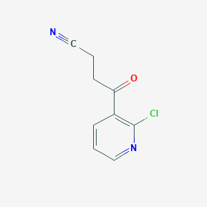 molecular formula C9H7ClN2O B1368586 4-(2-氯-3-吡啶基)-4-氧代丁腈 CAS No. 890100-74-0