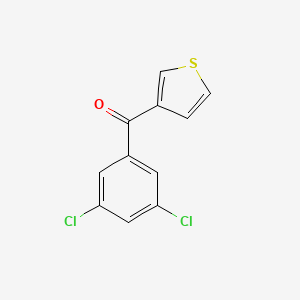 molecular formula C11H6Cl2OS B1368590 3-(3,5-ジクロロベンゾイル)チオフェン CAS No. 898771-58-9