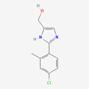 2-(4-Chloro-2-methylphenyl)imidazole-5-methanol