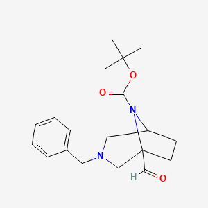 3-Benzyl-8-Boc-3,8-diazabicyclo[3.2.1]octane-1-carbaldehyde