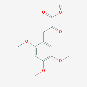 molecular formula C12H14O6 B13685976 2-Oxo-3-(2,4,5-trimethoxyphenyl)propanoic acid 