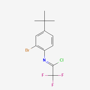 N-[2-Bromo-4-(tert-butyl)phenyl]-2,2,2-trifluoroacetimidoyl Chloride