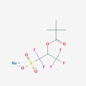 molecular formula C8H10F5NaO5S B13686024 Sodium 1,1,3,3,3-pentafluoro-2-(pivaloyloxy)propanesulfonate 