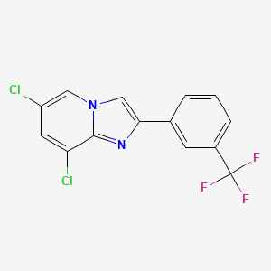 6,8-Dichloro-2-[3-(trifluoromethyl)phenyl]imidazo[1,2-a]pyridine