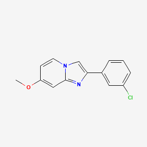 2-(3-Chlorophenyl)-7-methoxyimidazo[1,2-a]pyridine