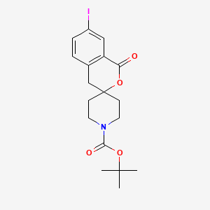 tert-butyl 7-iodo-1-oxospiro[4H-isochromene-3,4'-piperidine]-1'-carboxylate