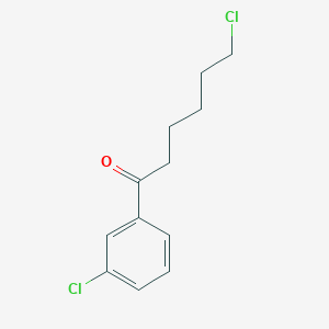 molecular formula C12H14Cl2O B1368618 6-Chloro-1-(3-chlorophenyl)-1-oxohexane CAS No. 710339-81-4