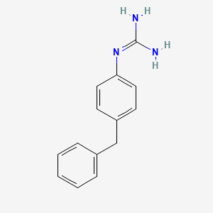 molecular formula C14H15N3 B13686245 N-(4-benzylphenyl)guanidine 