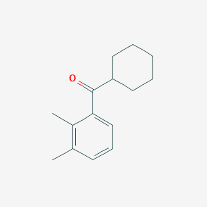 molecular formula C15H20O B1368625 Cyclohexyl 2,3-dimethylphenyl ketone CAS No. 898769-12-5