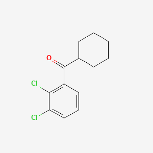 molecular formula C13H14Cl2O B1368626 环己基 2,3-二氯苯甲酮 CAS No. 898769-42-1