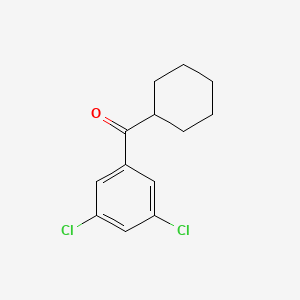 molecular formula C13H14Cl2O B1368627 Cyclohexyl 3,5-dichlorophenyl ketone CAS No. 898769-51-2