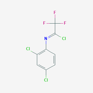 molecular formula C8H3Cl3F3N B13686331 N-(2,4-Dichlorophenyl)-2,2,2-trifluoroacetimidoyl Chloride 