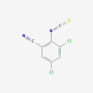 molecular formula C8H2Cl2N2S B13686435 3,5-Dichloro-2-isothiocyanatobenzonitrile 