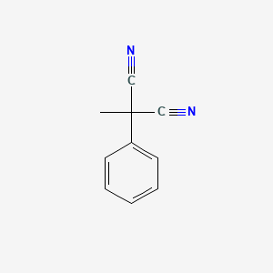 molecular formula C10H8N2 B13686465 2-Methyl-2-phenylmalononitrile CAS No. 86164-70-7