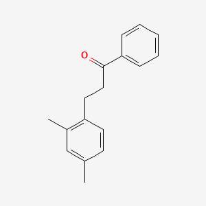 B1368647 3-(2,4-Dimethylphenyl)propiophenone CAS No. 898793-51-6