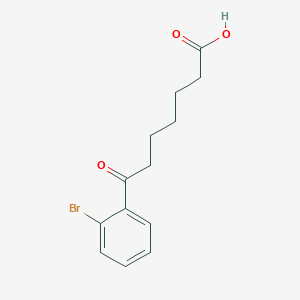 molecular formula C13H15BrO3 B1368649 7-(2-Bromophenyl)-7-oxoheptanoic acid CAS No. 898765-27-0