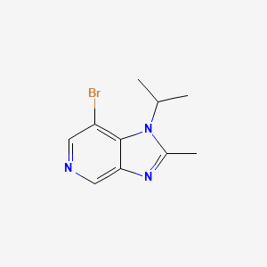 molecular formula C10H12BrN3 B13686499 7-Bromo-1-isopropyl-2-methyl-1H-imidazo[4,5-c]pyridine 