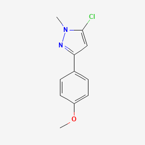 5-chloro-3-(4-methoxyphenyl)-1-methyl-1H-pyrazole