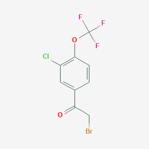 2-Bromo-1-[3-chloro-4-(trifluoromethoxy)phenyl]ethanone