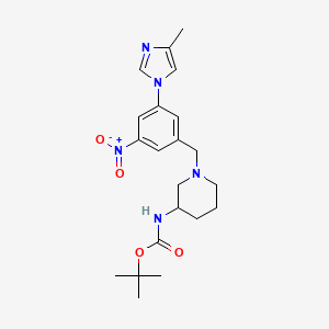 (S)-N-Boc-1-[3-(4-methyl-1-imidazolyl)-5-nitrobenzyl]piperidin-3-amine