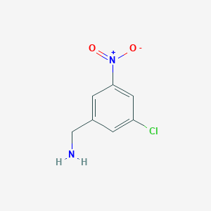 molecular formula C7H7ClN2O2 B13686735 3-Chloro-5-nitrobenzylamine 