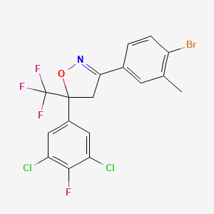 3-(4-Bromo-3-methylphenyl)-5-(3,5-dichloro-4-fluorophenyl)-5-(trifluoromethyl)-4,5-dihydroisoxazole