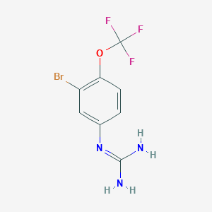 1-[3-Bromo-4-(trifluoromethoxy)phenyl]guanidine