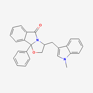 (3S,9bR)-3-[(1-Methyl-3-indolyl)methyl]-9b-phenyl-2,3-dihydrooxazolo[2,3-a]isoindol-5(9bH)-one