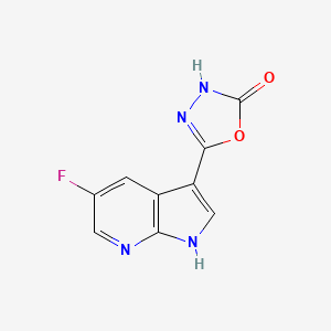 5-(5-Fluoro-7-azaindol-3-yl)-1,3,4-oxadiazol-2(3H)-one