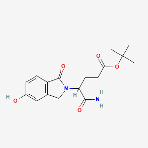 tert-Butyl 5-amino-4-(5-hydroxy-1-oxoisoindolin-2-yl)-5-oxopentanoate