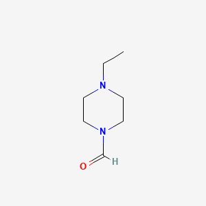 molecular formula C7H14N2O B13687001 4-Ethylpiperazine-1-carbaldehyde 