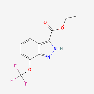 Ethyl 7-(trifluoromethoxy)-1H-indazole-3-carboxylate