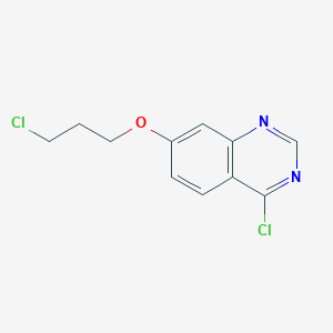 molecular formula C11H10Cl2N2O B1368702 4-氯-7-(3-氯丙氧基)喹唑啉 CAS No. 557770-90-8