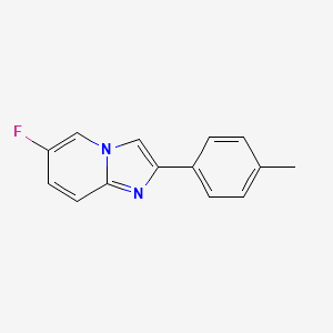 molecular formula C14H11FN2 B13687031 6-Fluoro-2-(p-tolyl)imidazo[1,2-a]pyridine 