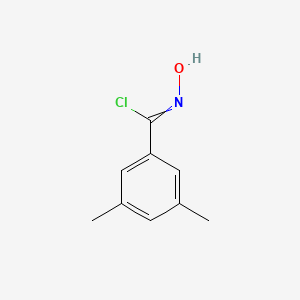 molecular formula C9H10ClNO B13687057 N-Hydroxy-3,5-dimethylbenzimidoyl Chloride 