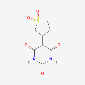 molecular formula C8H10N2O5S B1368706 5-(1,1-二氧代-1λ~6~-硫代环己烷-3-基)嘧啶-2,4,6(1H,3H,5H)-三酮 CAS No. 92259-24-0