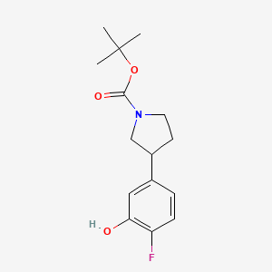 5-(1-Boc-3-pyrrolidinyl)-2-fluorophenol