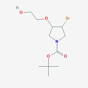 2-[(4-Bromo-1-Boc-3-pyrrolidinyl)oxy]ethanol