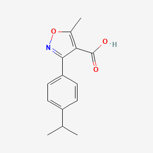 3-(4-Isopropylphenyl)-5-methylisoxazole-4-carboxylic acid