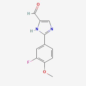 2-(3-Fluoro-4-methoxyphenyl)-1H-imidazole-5-carbaldehyde